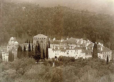 Манастир Хиландар, године 1926.